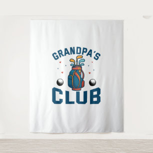 Grandpas Golf Club-Geschenk Funny Wandteppich