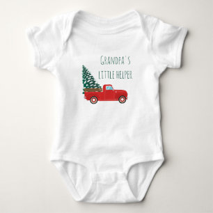 Grandpas Little Helper Lieferwagen LKW Weihnachtsb Baby Strampler