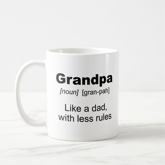 Grandpas-Regel! Aber nicht so sehr wie Großmutter Kaffeetasse (Links)