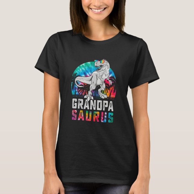 Grandpasaurus Rex Dinosaur Grandpa Saurus Family M T-Shirt (Vorderseite)
