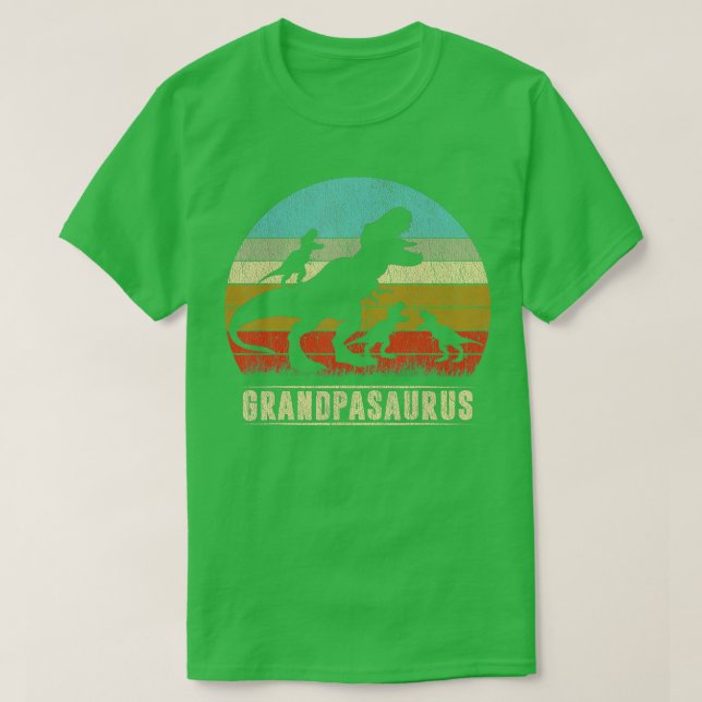 Grandpasaurus Rex Grandpa Dinosaurier 3 Kids Fan T-Shirt (Design vorne)