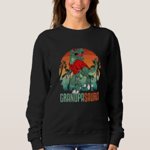 Grandpasaurus Rex Grandpa Saurus Dinosaurier Sungl Sweatshirt