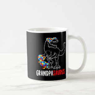 Grandpasaurus T Rex Dinosaur Autismus-Bewusstsein Kaffeetasse