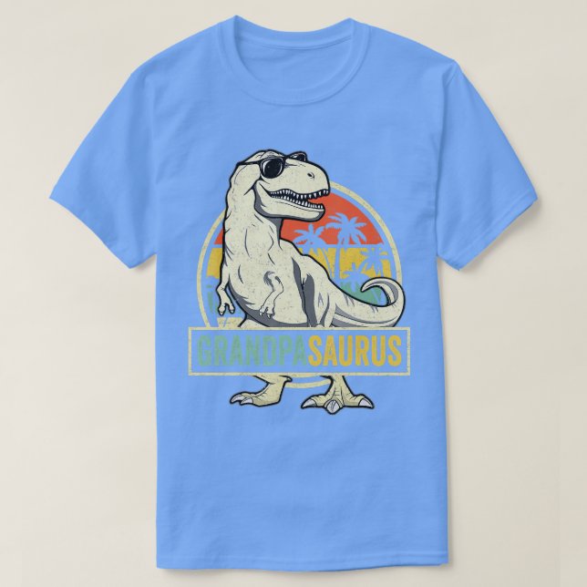 Grandpasaurus T Rex Dinosaur Grandpa Saurus Famili T-Shirt (Design vorne)