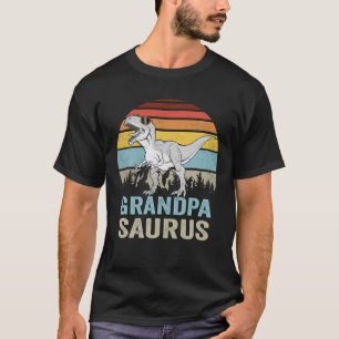 Grandpasaurus T Rex Dinosaur Grandpa Saurus Famili T-Shirt