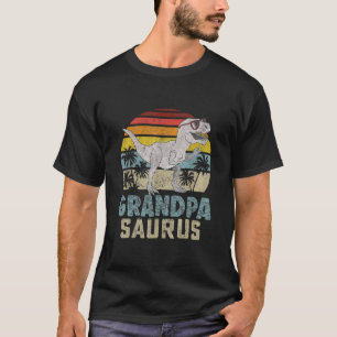 Grandpasaurus T Rex Dinosaur Grandpa Saurus T-Shirt