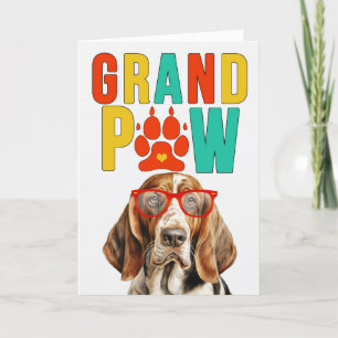 GrandPAW Basset Hound GrandDOG Großeltern Day Feiertagskarte