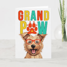 GrandPAW Berger Picard GrandDOG Großeltern Day Feiertagskarte