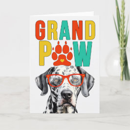 GrandPAW Dalmatiner GrandDOG Großeltern Day Feiertagskarte