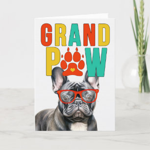 GrandPAW Frenchie GrandDOG Großeltern Day Feiertagskarte