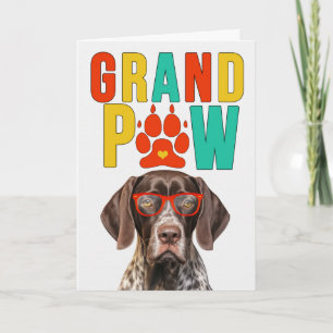 GrandPAW Pointer GrandDOG Großeltern Day Feiertagskarte