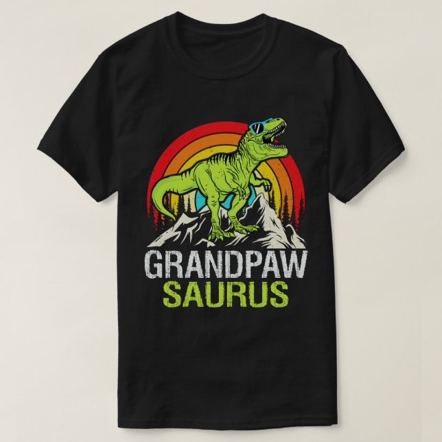 Grandpawsaurus Dinosaur Grandpa Saurus Fathers Day T-Shirt (Design vorne)