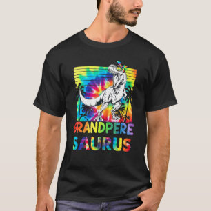 Grandperesaurus Rex Mama Dinosaur Grandpere Saurus T-Shirt