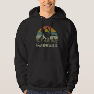 Grandpop Dinosaur T Rex Grandpopsaurus 4 Kinder Fa Hoodie