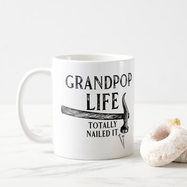 Grandpop Life Nagel! Kaffeetasse (Mit Donut)