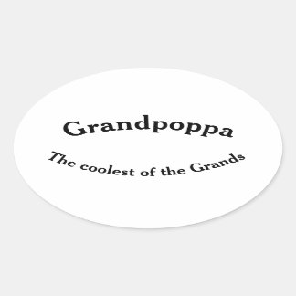 Grandpoppa der coolste Grands Aufkleber