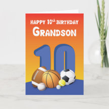 Grandson 10. Geburtstag Sportbälle