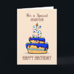 Grandson 5. Geburtstag, 5. Geburtstag auf Sweet Bl Karte<br><div class="desc">Diese Karte mit dem süßesten blauen Eiskuchen auf der Vorderseite ist perfekt,  um den 5. Geburtstag Gruß und Wünsche an Ihren speziellen Enkel,  der bald fünf wird senden. Machen Sie mit dieser speziellen Karte seinen Geburtstag zu einem besonderen Tag.</div>