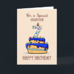 Grandson 7. Geburtstag, 7. Geburtstag auf Sweet Bl Karte<br><div class="desc">Am kommenden Geburtstag,  lassen Sie Ihren Enkel fühlen,  dass er am meisten Besonderes ist,  indem Sie ihm diese ganz besondere Karte,  die einen süß blauen Eiskuchen und viele bunte Bonbons hat. Feiern Sie mit ihm und senden Sie ihm glückliche Wünsche zum 7. Geburtstag.</div>