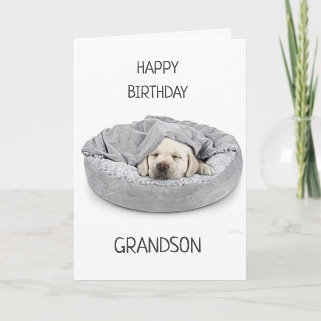 GRANDSON AM GEBURTSTAG! KARTE (Vorderseite)
