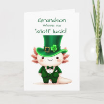 Grandson Axolotl Dressed für den St. Patrick's Day