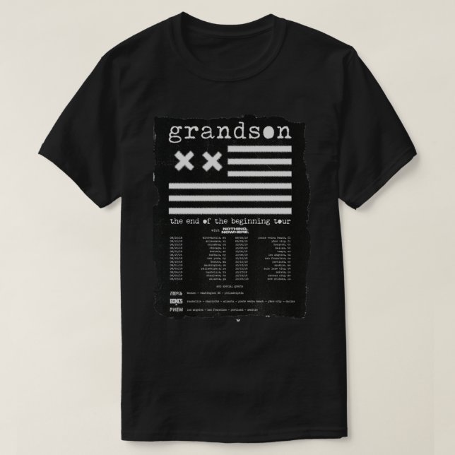 Grandson Band Tour Shirt Classic T - Shirt (Design vorne)