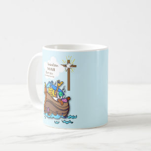 Grandson Baptism Noahs Ark Personalisiert Kaffeetasse