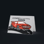 Grandson Birthday Age 7 Red Sports Car Karte<br><div class="desc">Autos sind eines der Lieblingsstücke deines Enkels. Dieser eine Grund würde ausreichen,  um uns glauben zu machen,  dass diese rote Sportwagenkarte perfekt ist,  um ihn zum 7. Geburtstag zu begrüßen. Personalisieren Sie die Front jetzt mit seinem Namen und bestellen Sie Ihre Kopie,  um ihm zu geben.</div>