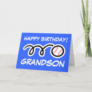 Grandson Birthday-Karte mit Baseball-Sportdesign Karte