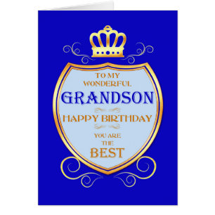 Grandson Birthday mit Schild