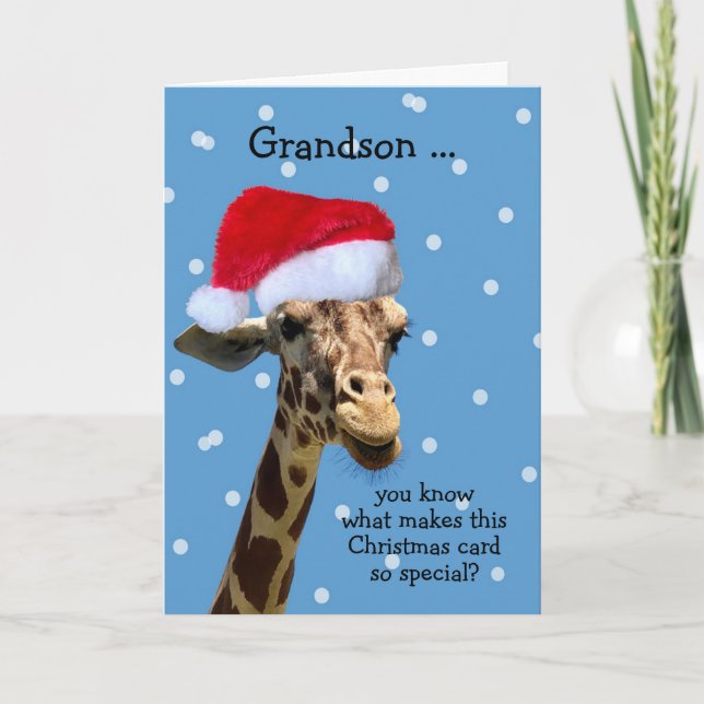 Grandson Christmas Card Karte (Vorderseite)