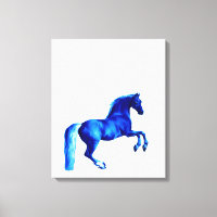 Grandson der Godolphin Arabian Blu Canvas Print