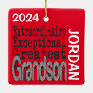Grandson Extraordinaire CUSTOM Keramikornament