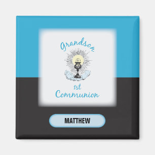 Grandson First Communation, Blue Cup Magnet