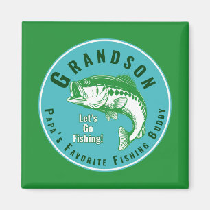 Grandson Fishing Buddy Magnet