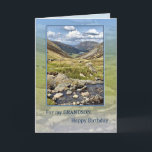 Grandson Geburtstag mit einer Bergwelt Karte<br><div class="desc">Eine schöne Landschaft,  um Ihrem Enkel einen schönen Geburtstag zu wünschen. Die Aussicht auf den englischen Lake District.</div>