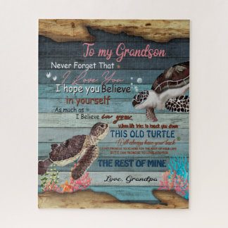 Grandson Gift | Brief an meinen Großvater Puzzle