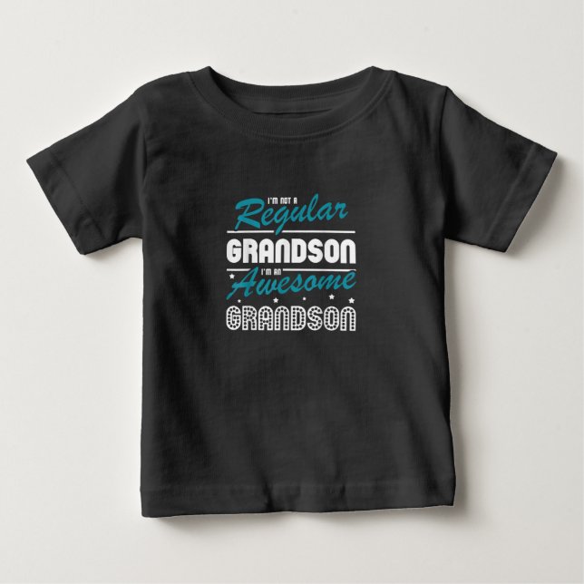 Grandson Gift | Ich bin kein regelmäßiger Großvate Baby T-shirt (Vorderseite)