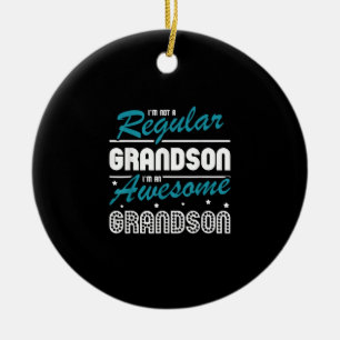 Grandson Gift Ich bin kein regelmäßiger Großvate Keramik Ornament