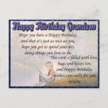 Grandson Happy Birthday Postkarte<br><div class="desc">E-Cards sind zwar großartig in dieser Welt der Technik, aber es gibt nichts ganz so Persönliches wie die persönliche Touch! Die Post-a-Card von Ebbymoo ist eine kostengünstige Möglichkeit, eine besondere und personalisierte Botschaft für Geburtstag, Jubiläum, Get Well, Friendship und viele andere Anlässe zu senden. Schicken Sie einen an jemanden, den...</div>