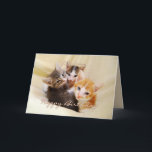 Grandson Happy Birthday Trio von Kittens Karte<br><div class="desc">Diese Karte mit drei bezaubernden Kätzchen eignet sich perfekt zum Geburtstag eines Enkels.  Weitere Fuzzyball Karten für altersspezifische Geburtstage und Geburtstagskarten für andere Familienmitglieder. "Liebe Grandson,  ich hoffe,  du hast einen reinen,  halbvelosen Geburtstag! Hugs und Küsse!"</div>