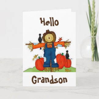 **GRANDSON...HELLO** UND EIN LIEBENDER ERNTEDANK FEIERTAGSKARTE