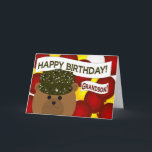 Grandson - Herzlichen Glückwunsch zum Geburtstagso Karte<br><div class="desc">Wünschen Sie Ihrem Soldaten einen guten Geburtstag mit dieser lustigen,  einzigartigen Geburtstagskarte. Personalisieren Sie es,  indem Sie ein Bild Ihres Helden auf der Innenseite hinzufügen. (Dieses Design mit einem Tarnkappensoldaten funktioniert für alle Ränge und Ränge.)</div>