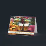 Grandson im Jura Niedlich und Funny Beer Happy Bir Karte<br><div class="desc">Spaß Geburtstagskarte für einen Enkel im Gesetz. Niedliche Kröten oder Frösche genießen ein Glas Bier und eine unterhaltsame Nachricht innen.</div>