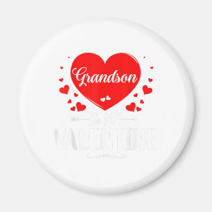 Grandson ist mein Valentine Matching Fam Oma Gesch Magnet