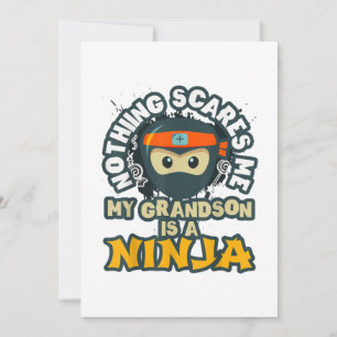 Grandson Mein Krieger Opa Oma Team Gift Feiertagskarte