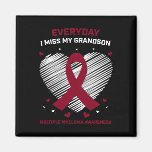 Grandson Multiple Blood Cancer Awareness Products Magnet