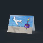 Grandson Pilot zum Geburtstag Flugzeug über Strand Karte<br><div class="desc">Ideal für den Enkel,  der Pilot oder Pilot ist und nur eine Faszination auf das Fliegen hat. Andere Kategorien sind mit demselben Bild verfügbar. Diese Karte ist halb/glänzend,  aber man kann leicht in matte wechseln. Eine andere Karte wie diese ist für Matte in meiner Website.</div>