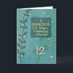 Grandson Religious 12. Geburtstag Grüne Hand gezei Karte<br><div class="desc">An seinem bevorstehenden 12. Geburtstag kannst du diese Karte an deinen Enkel schicken und ihn daran erinnern,  dass er immer ein Segen war und sehr geliebt ist. Diese wunderschöne religiöse Karte ist perfekt für den Anlass.</div>