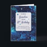 Grandson Religious 15 th Birthday Stars in Galaxy Karte<br><div class="desc">Herzlichen Glückwunsch an Ihren Enkel zu einem kosmischen 15. Geburtstag! Der himmlische Hintergrund und die nachdenkliche Botschaft unterstreichen seine Einzigartigkeit in Gottes großartiger Gestaltung,  während er in ein weiteres bemerkenswertes Jahr tritt.</div>
